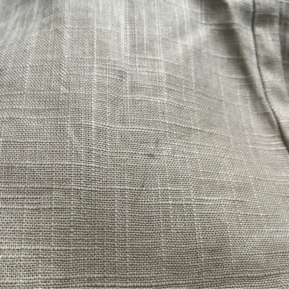 Staud Beige Linen Blend Patches Flared Pants Sz. 10 - Picture 6 of 8